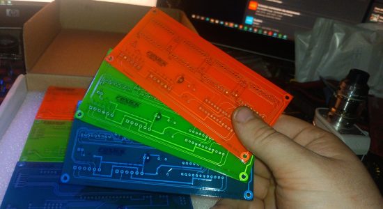 Projet PCB fluorescents. fait partie de nos produits